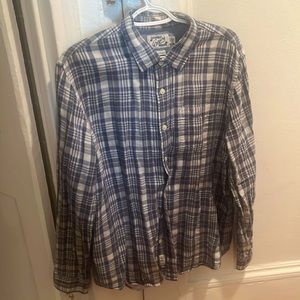 Men’s grayers plaid button down